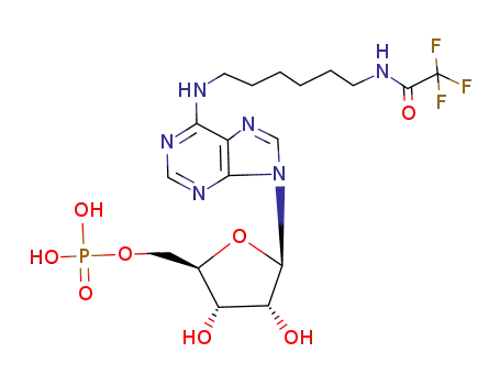 Molecular Structure of 66060-76-2 (5'-Adenylic acid, N-[6-[(trifluoroacetyl)amino]hexyl]-)