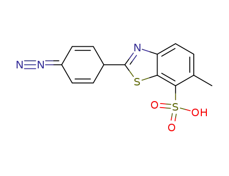 2-(4-diazophenyl)-6-methylbenzothiazole-7-sulfonic acid