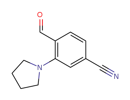 4-cyano-2-pyrrolidinylbenzaldehyde