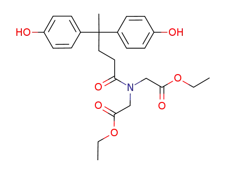 {[4,4-bis-(4-hydroxyphenyl)-pentanoyl]-ethoxycarbonyl-methylamino}-acetic acid ethyl ester