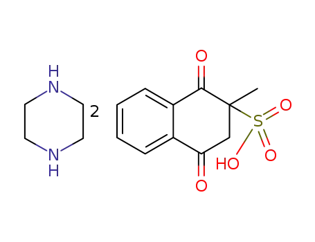 bis(1,2,3,4-tetrahydro-2-methyl-1,4-dioxo-2-naphthalenesulfonate)hexahydropyrazine