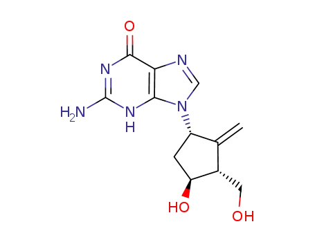 2-amino-9-[(1S,3R,4S)-4-hydroxy-3-(hydroxymethyl)-2-metylidenecyclopentyl]-3H-purin-6-one