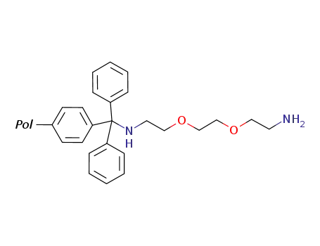 O-bis-(aminoethyl)ethylene glycol trityl resin