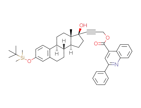 3-O-tert-butyldimethylsilyl-17α-hydroxypropargyl-β-estradiolyl 2-phenylquinoline-4-carboxylate