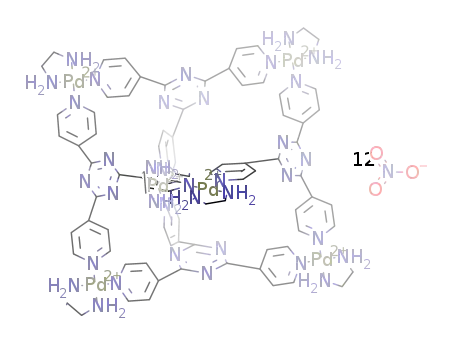 (ethylenediamine palladium(II))6(2,4,6-tris(4-pyridyl)triazine)4(NO3)12