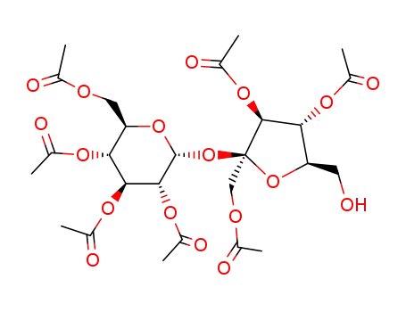 1,3,4'-tri-O-acetyl-β-D-fructofuranosyl 2,3,4,6-tetra-O-acetyl-α-D-glucopyranoside
