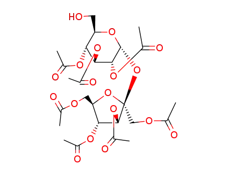 1,3,4,6,-tetra-O-acetyl-β-D-fructofuranosyl 2,3,4-tri-O-acetyl-α-D-glucopyranoside