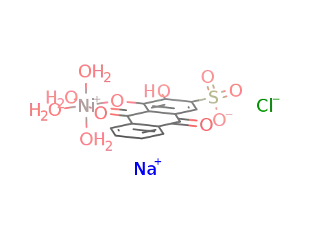 sodium 1,2-dihydroxyanthraquinone-3-sulphonate Ni(II) complex