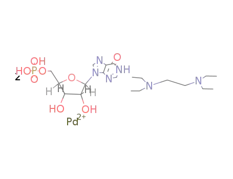 cis-palladium(II)(inosine 5'-monophosphate)2(N,N,N',N'-tetraethylenediamine)