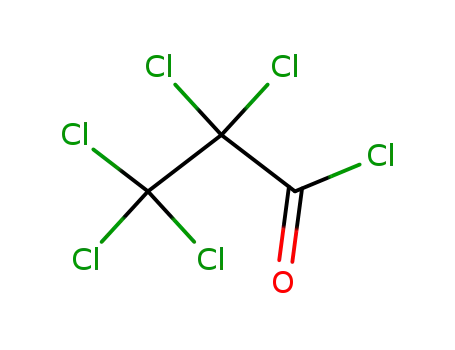 Molecular Structure of 812-25-9 (Propanoyl chloride, pentachloro-)