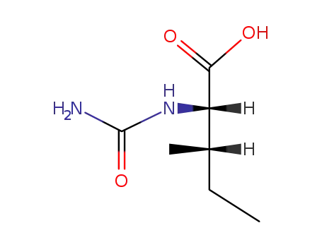 Molecular Structure of 26117-19-1 (3-METHYL-2-UREIDO-PENTANOIC ACID)