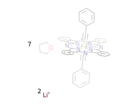 dilithium {trans-bis(phenylethinyl)phthalocyaninato}iron(II)*7THF
