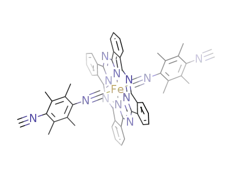 (phthalocyaninato)bis(2,3,5,6-tetramethyl-1,4-diisocyanobenzene)iron(II)