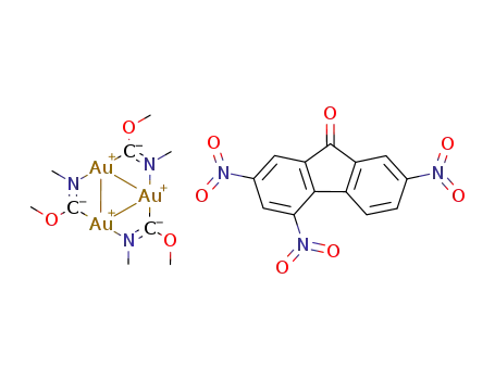 [Au3(MeN=COMe)3]*[2,4,7-trinitro-9-fluorenone]