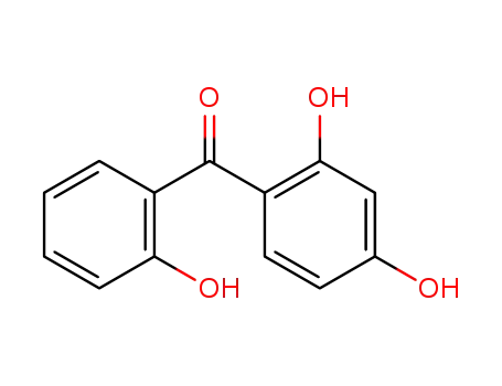 Molecular Structure of 13087-18-8 (2,2',4-Trihydroxy-Benzophenone)
