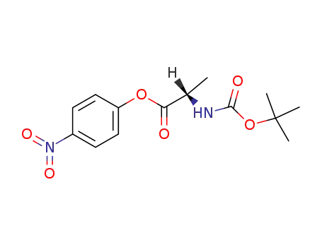 Molecular Structure of 2483-49-0 (BOC-ALA-ONP)