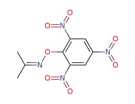 Molecular Structure of 13194-03-1 (2-Propanone, O-(2,4,6-trinitrophenyl)oxime)