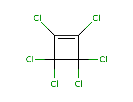 Molecular Structure of 6130-82-1 (hexachlorocyclobutene)