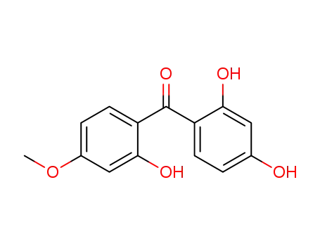 Molecular Structure of 7392-62-3 (2,2',4-trihydroxy-4'-methoxybenzophenone)