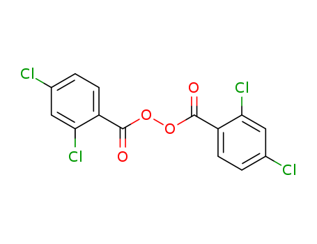 133-14-2,2,4-Dichlorobenzoyl peroxide,2,4-Dichlorobenzoylperoxide;2,4-Dichlorobibenzoyl peroxide;Bis(2,4-dichlorobenzoyl) peroxide;C 2 (crosslinking agent);Cadox TDP;Cadox TS;Cadox TS 50;Chaloxyd DCLBP50PSI;Elastosil AUX Crosslinker E;Elastosil AUX-E;Perkadox PD 50S;Siloprene CL 40;TC 2;TC 2 (peroxide);o,o',p,p'-Tetrachlorodibenzoyl peroxide;Vulcanizing agent DCBP;