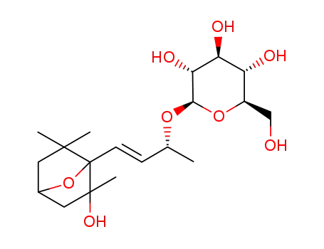 megastigman-7-en-3,6-epoxy-5,9-diol 9-O-β-D-glucopyranoside