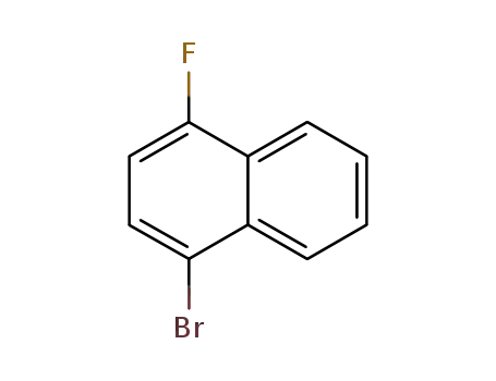 Molecular Structure of 341-41-3 (1-Bromo-4-fluoronaphthalene)
