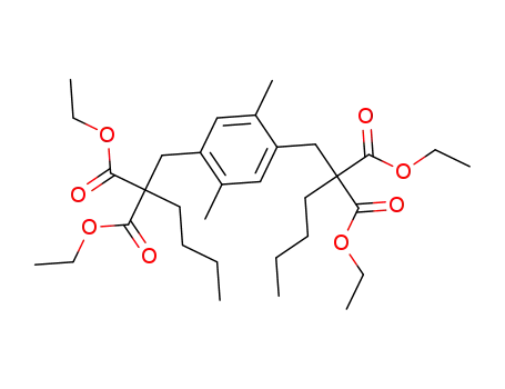 2-[4-(2,2-bis-ethoxycarbonyl-hexyl)-2,5-dimethylbenzyl]-2-butylmalonic acid diethyl ester