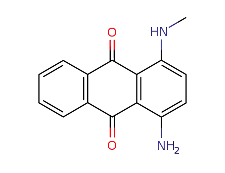 Molecular Structure of 1220-94-6 (1-amino-4-(methylamino)anthraquinone)