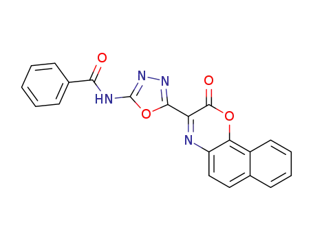 N-(5-(2-oxo-2H-naphtho[1,2-b][1,4]oxazin-3-yl)-1,3,4-oxadiazol-2-yl)benzamide