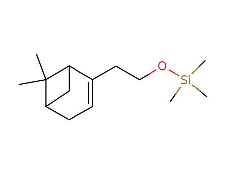 Molecular Structure of 69978-56-9 (Silane, [2-(6,6-dimethylbicyclo[3.1.1]hept-2-en-2-yl)ethoxy]trimethyl-)