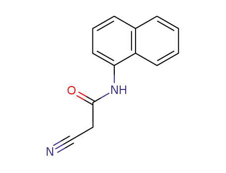 Molecular Structure of 22302-63-2 (2-CYANO-N-NAPHTHALEN-1-YL-ACETAMIDE)