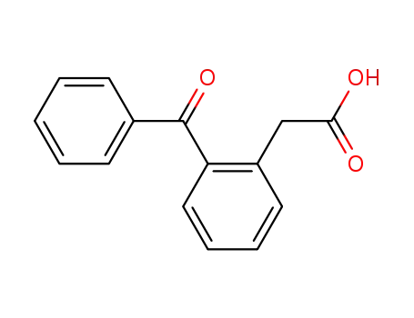 Molecular Structure of 23107-96-2 (2-Benzoylbenzeneacetic acid)