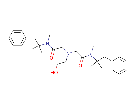 126-27-2,Oxethazaine,Acetamide,2,2'-[(2-hydroxyethyl)imino]bis[N-(a,a-dimethylphenethyl)-N-methyl-(6CI,7CI,8CI);2,2'-[(2-Hydroxyethyl)imino]bis[N-(a,a-dimethylphenethyl)-N-methylacetamide];2-Di(N-methyl-N-phenyl-tert-butyl-carbamoylmethyl)aminoethanol;Betalgil;FH099;Mucoxin;Oxaine;Oxetacaine;Storocain;Storocaine;Topicain;