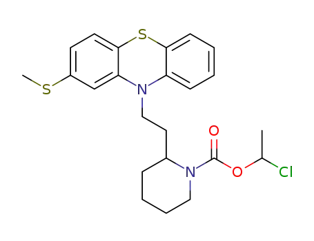 1-chloroethyl 2-(2-(2-(methylthio)-10hphenothiazin-10-yl)ethyl)piperidine-1-carboxylate