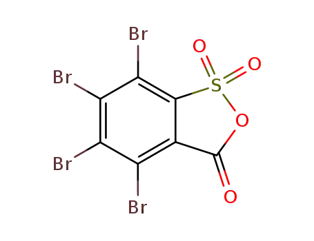 Molecular Structure of 68460-01-5 (Tetrabromo-2-sulfobenzoic acid cyclic anhydride)