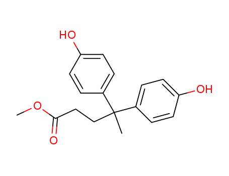 methyl 4,4-bis(4-hydroxyphenyl)pentanoate cas  7297-85-0