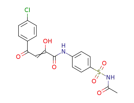 2-hydroxy-4-oxo-4-(4-chlorophenyl)-2-butenoic acid N-(4-acetylaminosulfonylphenyl)amide