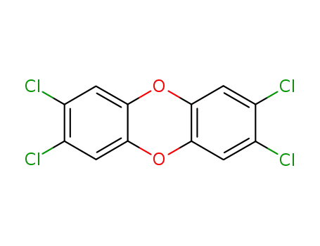 Molecular Structure of 1746-01-6 (2,3,7,8-TETRACHLORODIBENZO-P-DIOXIN)