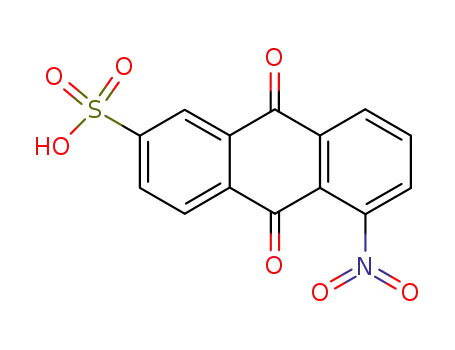 Molecular Structure of 6483-86-9 (5-nitro-9,10-dioxo-9,10-dihydroanthracene-2-sulfonic acid)