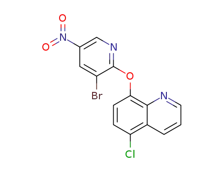 8-((3-bromo-5-nitropyridin-2-yl)oxy)-5-chloroquinoline