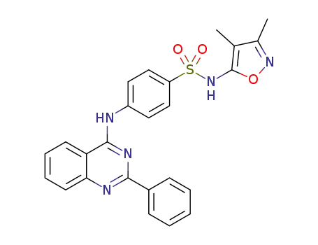 N-(3,4-dimethylisoxazol-5-yl)-4-(2-phenylquinazolin-4-yl-amino)benzenesulfonamide