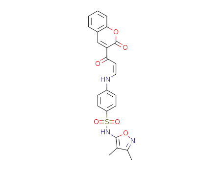 (Z)-N-(3,4-dimethylisoxazol-5-yl)-4-(3-oxo-3-(2-oxo-2H-chromen-3-yl)prop-1-enylamino)benzenesulfonamide