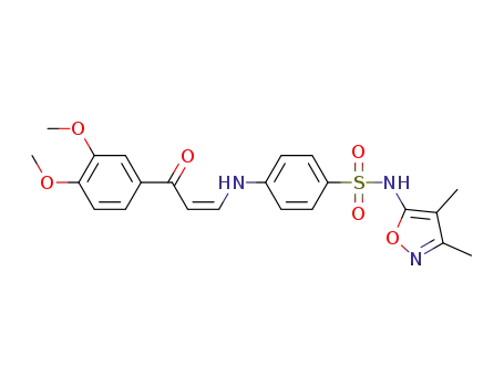 Z-4-(3-(3,4-dimethoxyphenyl)-3-oxoprop-1-enylamino)-N-(3,4-dimethylisoxazol-5-yl)benzenesulfonamide