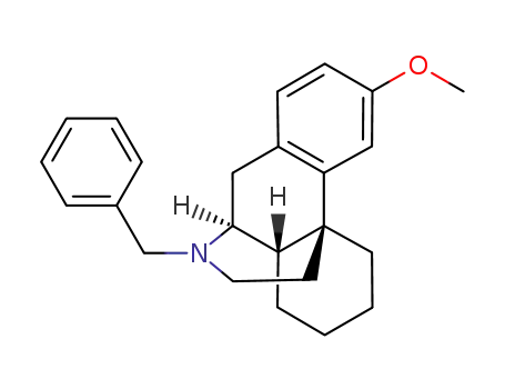 11-benzyl-3-methoxy-6,7,8,8a,9,10-hexahydro-5H-9,4b-(epiminoethano)phenanthrene