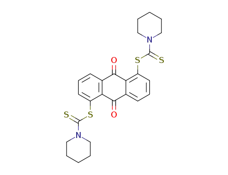 9,10-dihydro-9,10-dioxoanthracen-1,5-diyl bis(piperidin-1-carbodithioate)