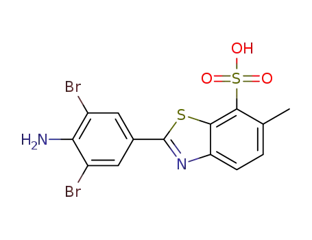 2-(4-amino-3,5-dibromophenyl)-5-methylbenzo[d]thiazole-4-sulfonic acid