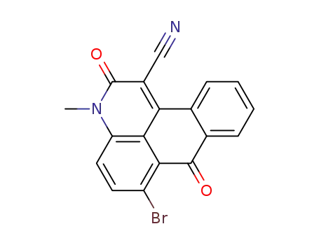 6-bromo-3-methyl-2,7-dioxo-2,7-dihydro-3H-naphtho[1,2,3-de]quinoline-1-carbonitrile