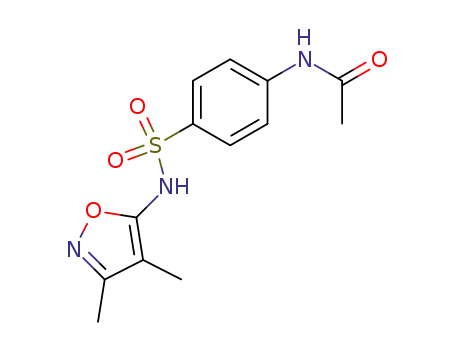 Molecular Structure of 4206-74-0 (N(4)-acetylsulfisoxazole)