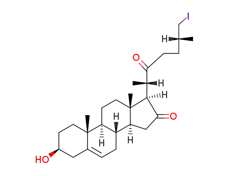 (25R)-26-iodo-3β-hydroxy-cholest-5-ene-16,22-dione