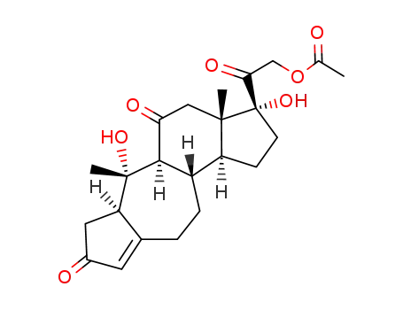 21-acetoxy-10,17-dihydroxy-1αH,10αH-1,5-cyclo-5,10-seco-pregn-4-ene-3,11,20-trione